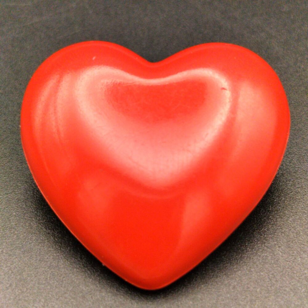 Vintage Hallmark Cards Red Heart Pinback Collectible 1970s Valentine Love